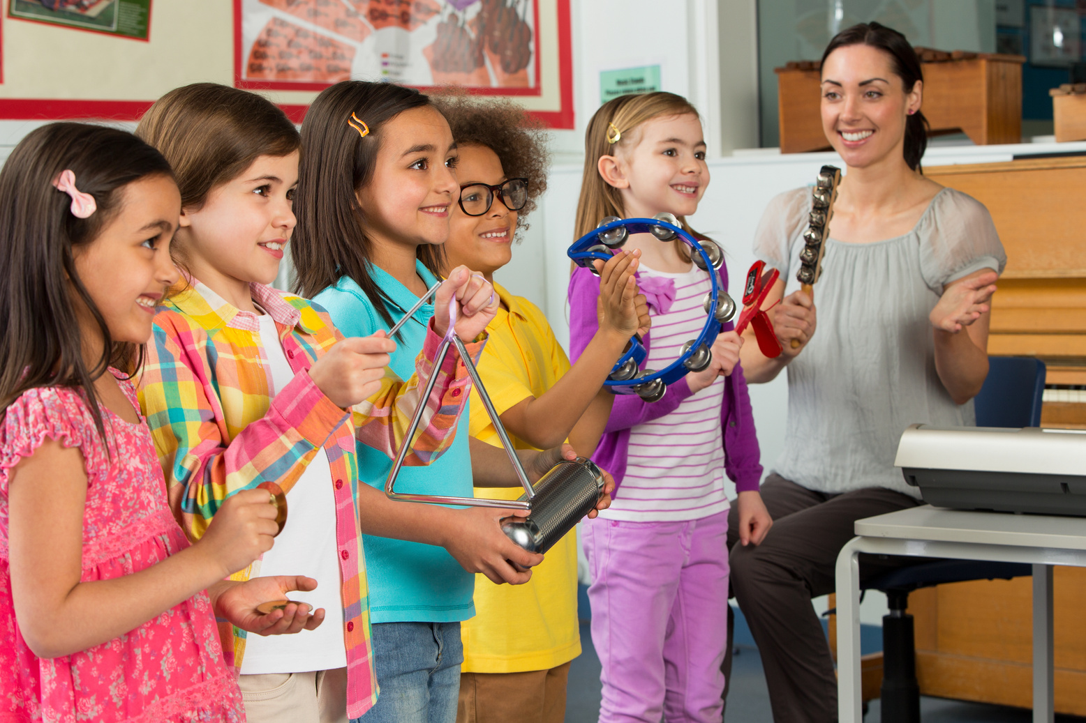 Children in Music Class